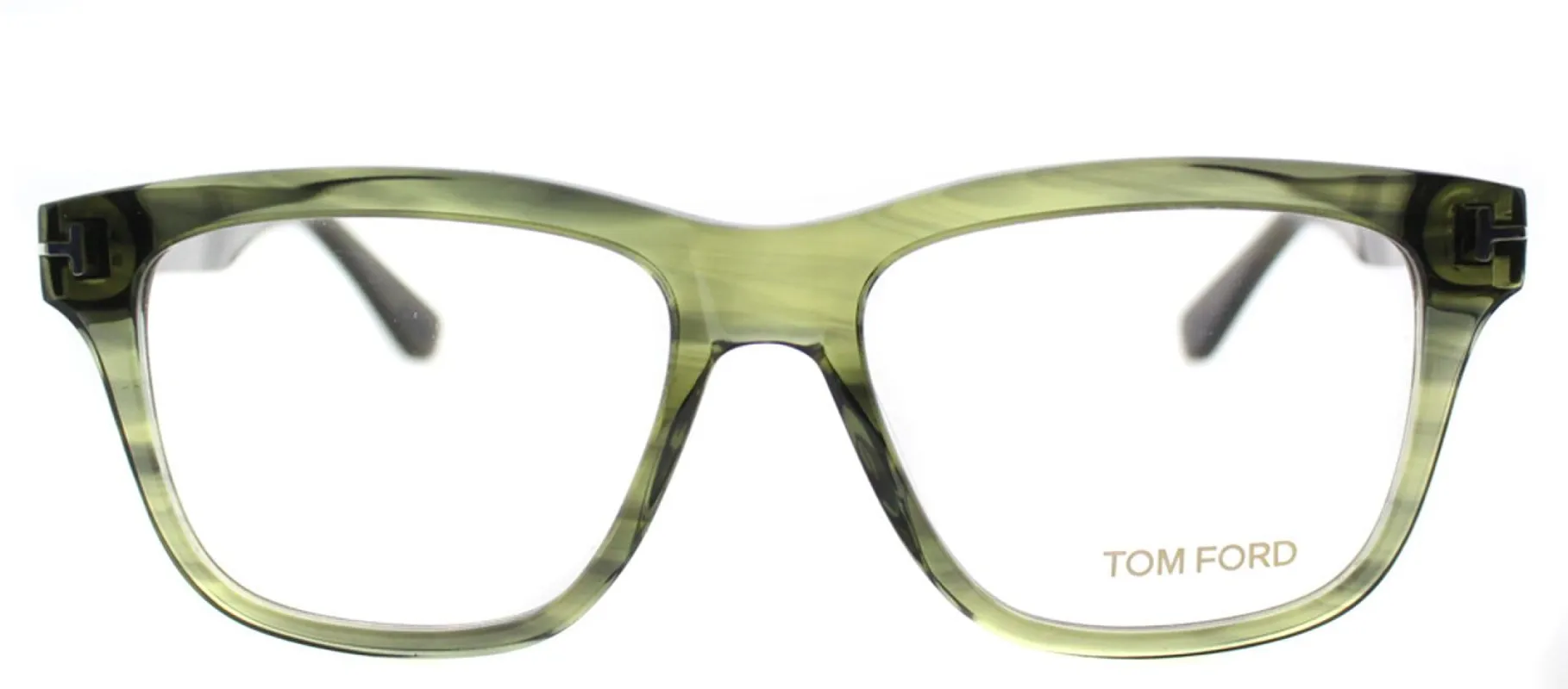 Tom Ford FT 5372 098 Rectangle Metal Green Eyeglasses with Demo Lens sold by Gaffos