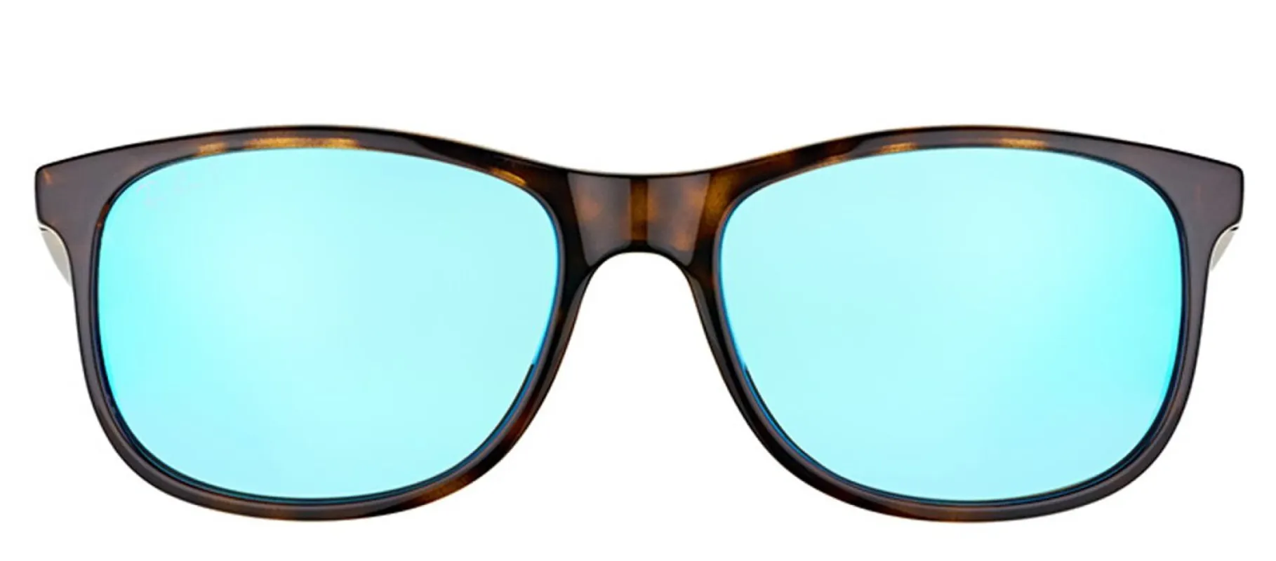 Ray-Ban RB 4202 710/9R Wayfarer Plastic Tortoise/ Havana Sunglasses with Blue Mirror Polarized Lens sold by Gaffos