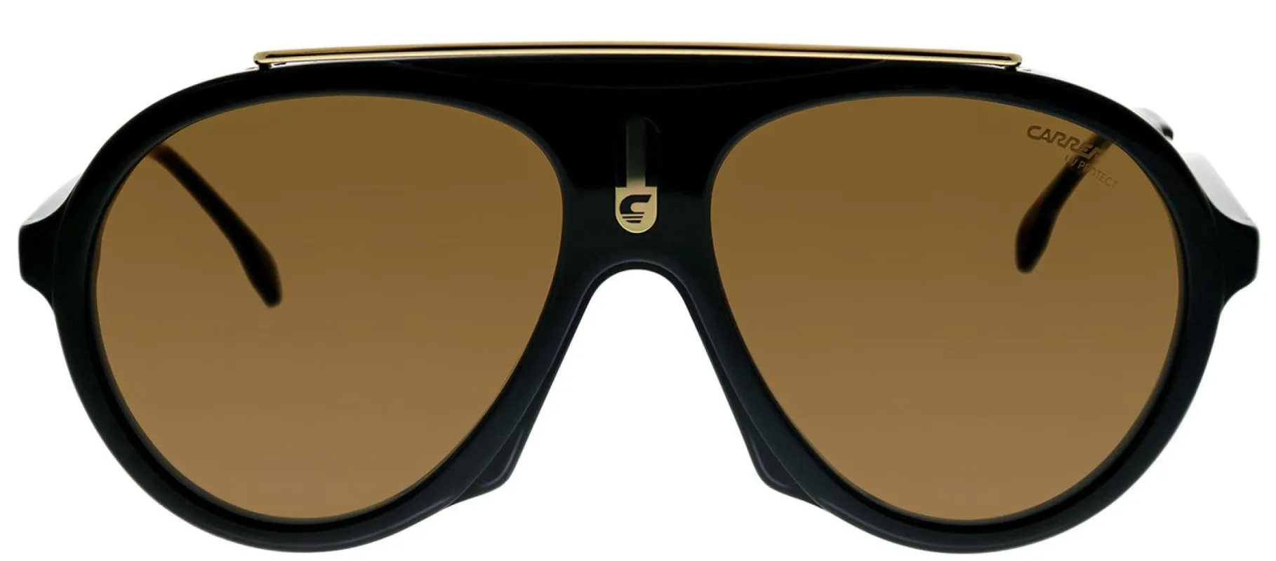 Carrera CA CarreraFlag 807 70 Aviator Plastic Black Sunglasses with Brown Polarized Lens sold by Gaffos