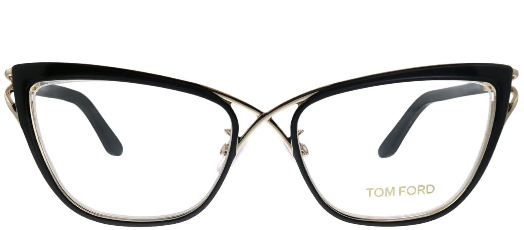 Tom Ford FT 5272 005 Cat-Eye Metal Black Eyeglasses with Demo Lens sold by Gaffos