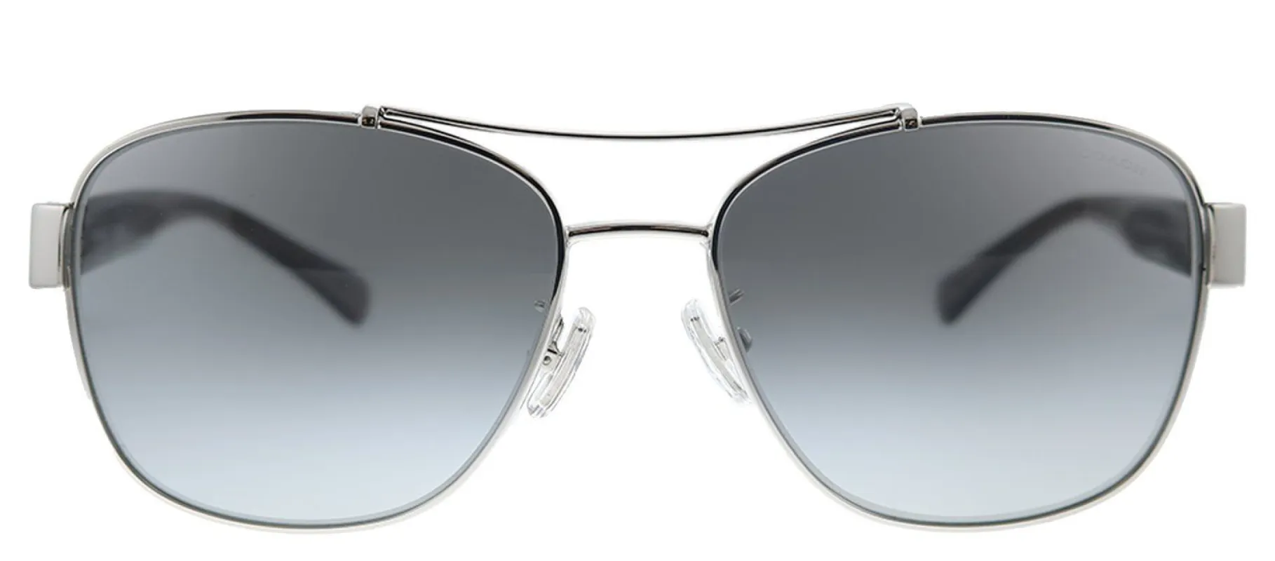 Coach HC 7064 926411 Aviator Metal Silver Sunglasses with Grey Gradient Lens sold by Gaffos