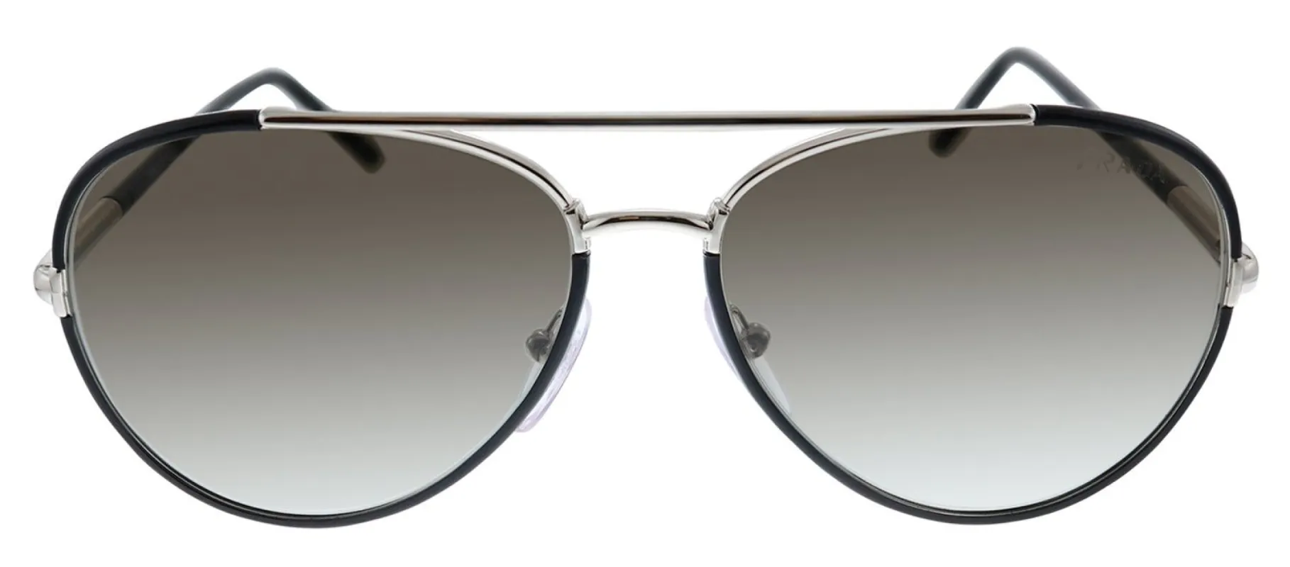 Prada PR 66XS 4990A7 Aviator Metal Black Sunglasses with Grey Gradient Lens sold by Gaffos