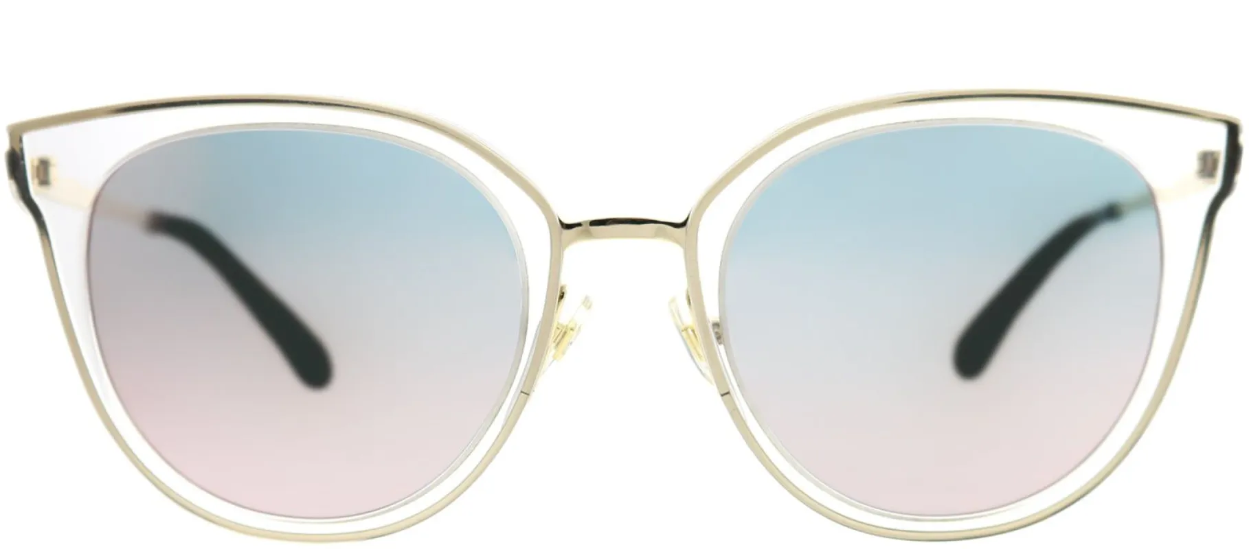 Kate Spade KS Jazzlyn S45 0J Cat-Eye Plastic Pink Sunglasses with Rose Gold Mirror Lens sold by Gaffos