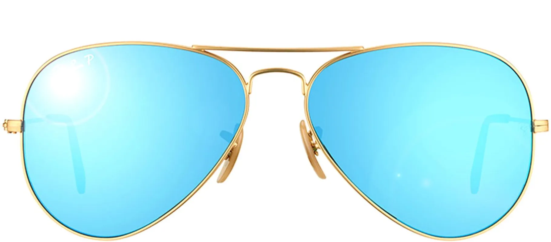 Ray-Ban RB 3025 112/4L Aviator Metal Gold Sunglasses with Blue Polarized Lens sold by Gaffos
