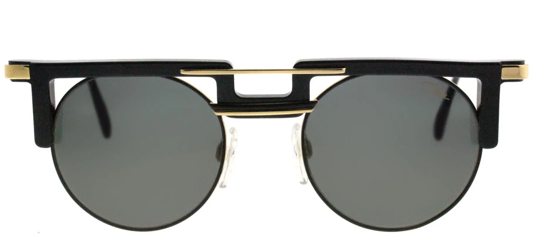 Cazal Cazal 745 001SG Round Plastic Black Sunglasses with Grey Gradient Lens sold by Gaffos
