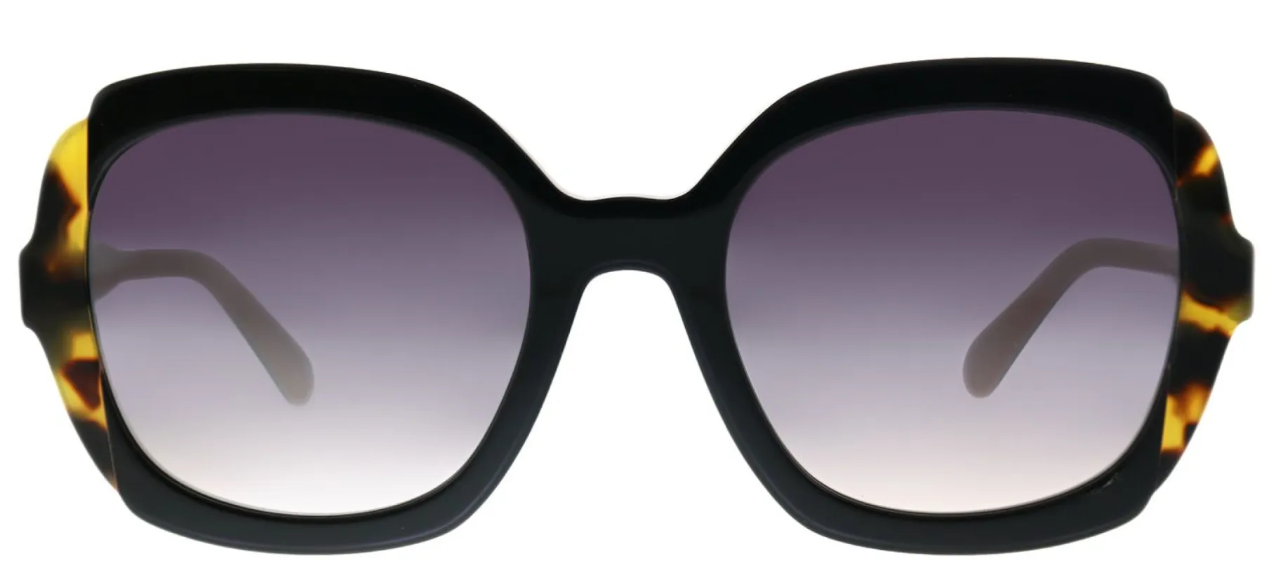 Prada PR 16US 5ZWGR0 Square Plastic Black Sunglasses with Silver Mirror Lens sold by Gaffos