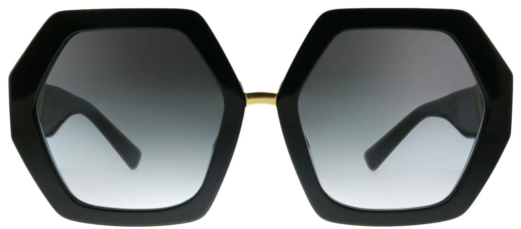 Valentino VA 4053 50018G Oversized Plastic Black Sunglasses with Grey Gradient Lens sold by Gaffos