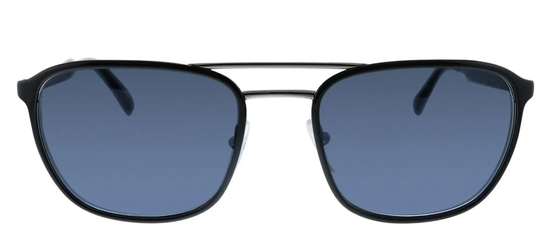Prada PR 75VS YDC0A9 Rectangle Metal Black Sunglasses with Blue Lens sold by Gaffos