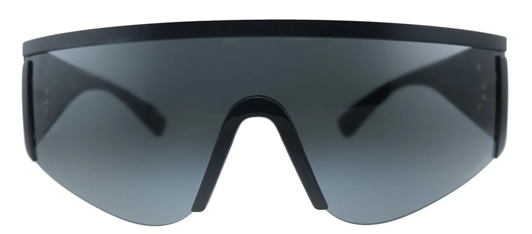 Versace VE 2197 126187 Shield Metal Matte Black Sunglasses with Grey Lens sold by Gaffos