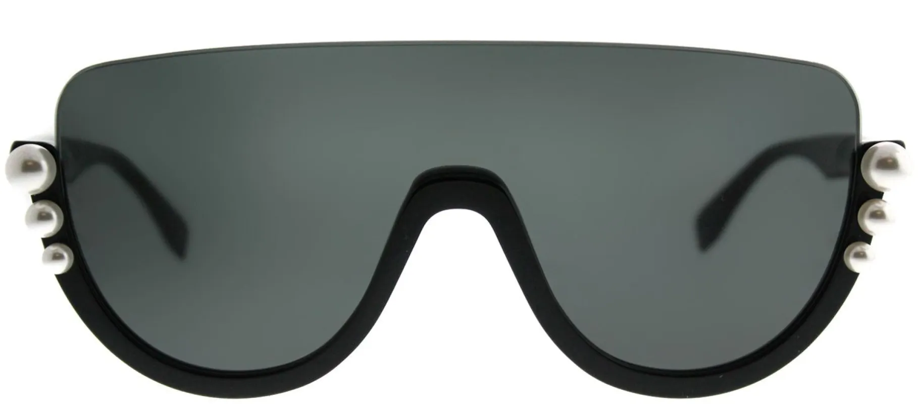 Fendi FF 0296 807 IR Shield Plastic Black Sunglasses with Grey Lens sold by Gaffos