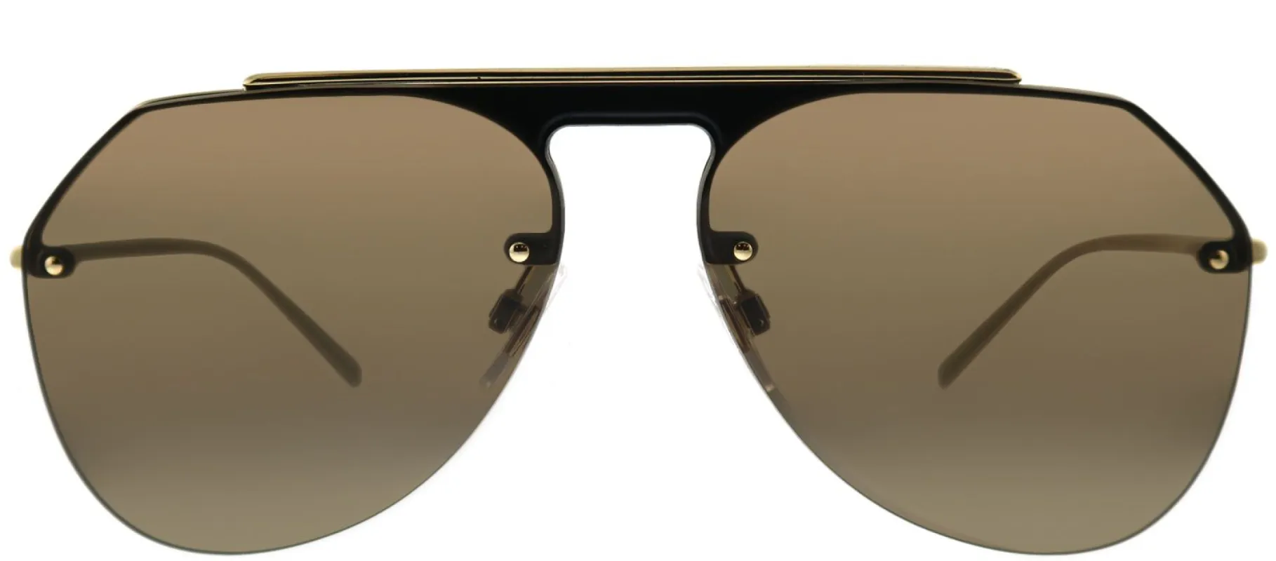 Dolce & Gabbana DG 2213 02/73 Aviator Metal Gold Sunglasses with Brown Lens sold by Gaffos