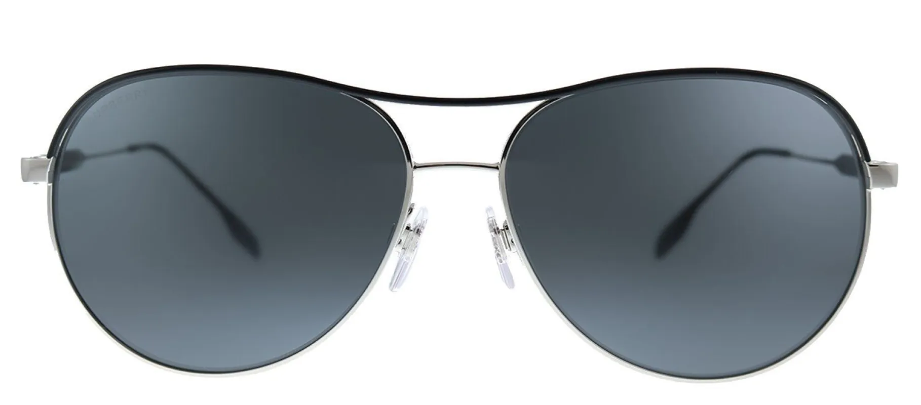 Burberry Tara BE 3122 100587 Aviator Metal Black Sunglasses with Grey Lens sold by Gaffos