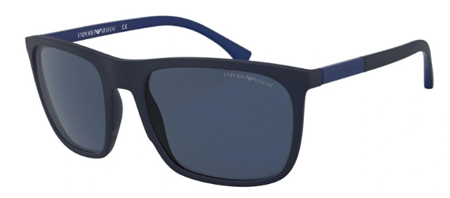 Emporio Armani EA 4133 575480 Square Plastic Blue Sunglasses with Blue Lens sold by Gaffos