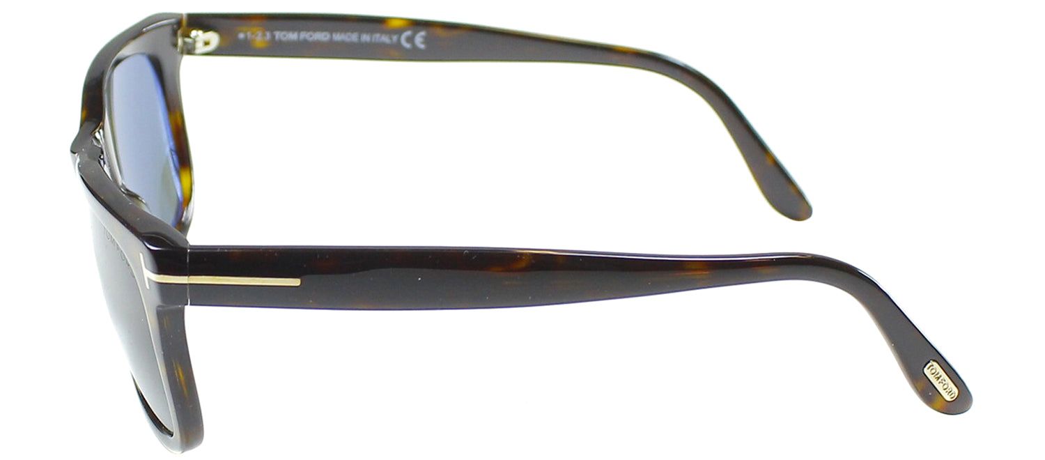 Tom Ford TF 336 56R Square Plastic Brown Sunglasses with Green Polarized Lens sold by Gaffos product image thumbnail 3