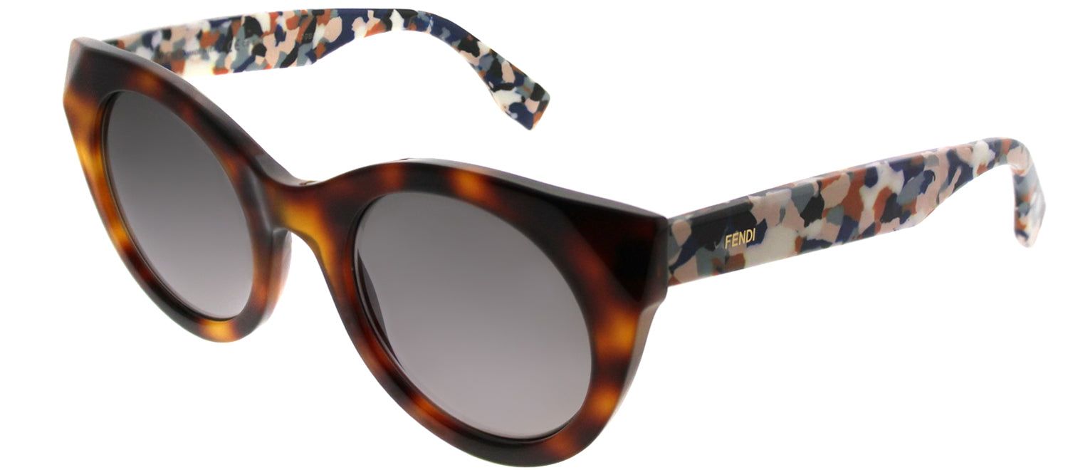Fendi FF 0203 8MV Cat-Eye Plastic Tortoise/ Havana Sunglasses with Grey Gradient Lens sold by Gaffos product image thumbnail 2