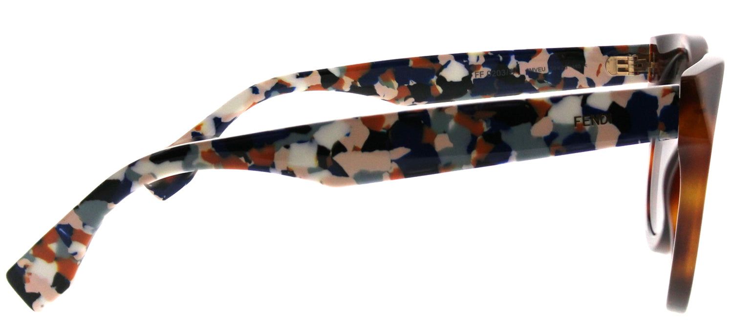 Fendi FF 0203 8MV Cat-Eye Plastic Tortoise/ Havana Sunglasses with Grey Gradient Lens sold by Gaffos product image thumbnail 3