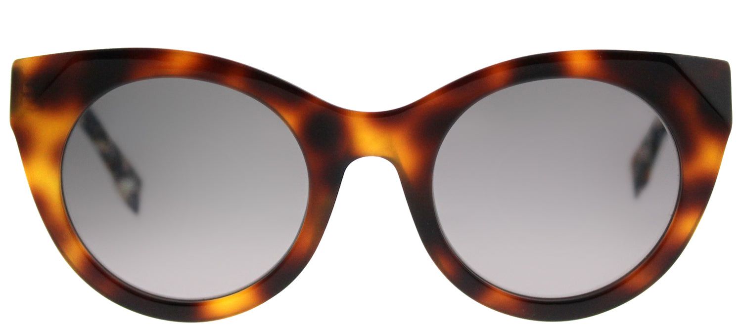 Fendi FF 0203 8MV Cat-Eye Plastic Tortoise/ Havana Sunglasses with Grey Gradient Lens sold by Gaffos