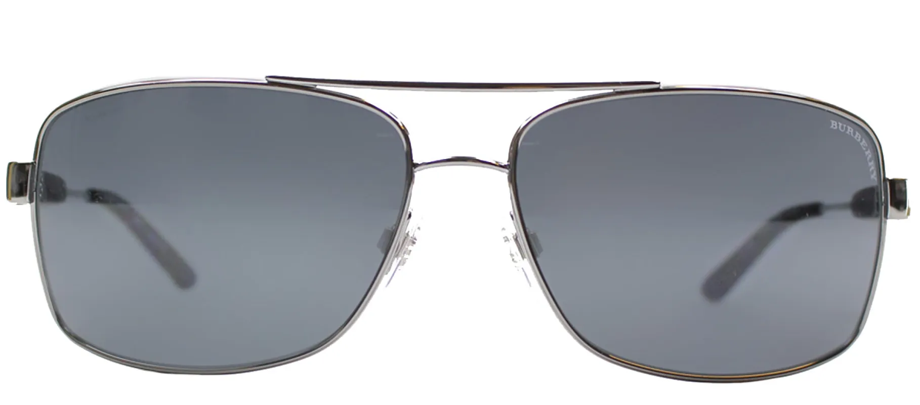 Burberry BE 3074 100387 Fashion Plastic Ruthenium/ Gunmetal Sunglasses with Grey Lens sold by Gaffos