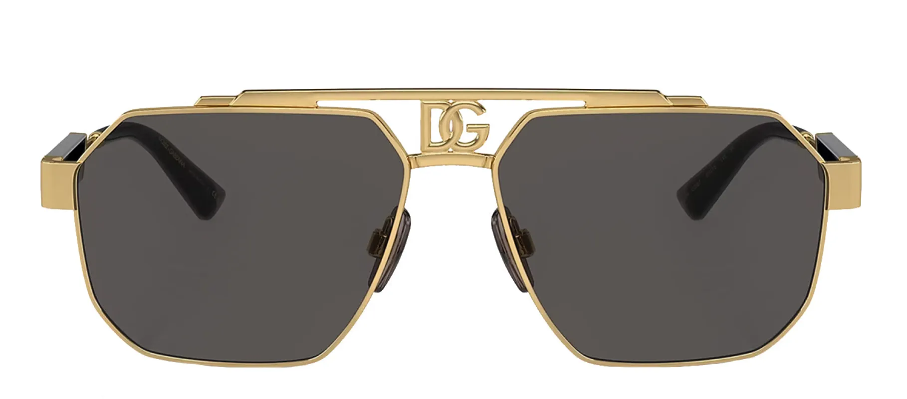 Dolce & Gabbana DG 2294 02/87 Aviator Metal Gold Sunglasses with Grey Lens sold by Gaffos