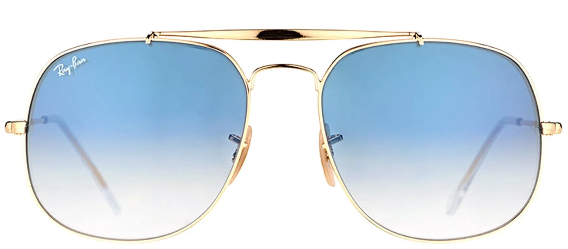 Ray-Ban RB 3561 001/3F Aviator Metal Gold Sunglasses with Blue Gradient Lens sold by Gaffos