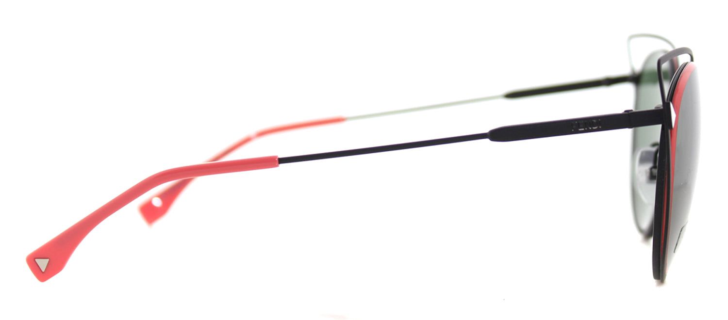 Fendi FF 0176 003 Cat-Eye Metal Black Sunglasses with Green Lens sold by Gaffos product image thumbnail 3