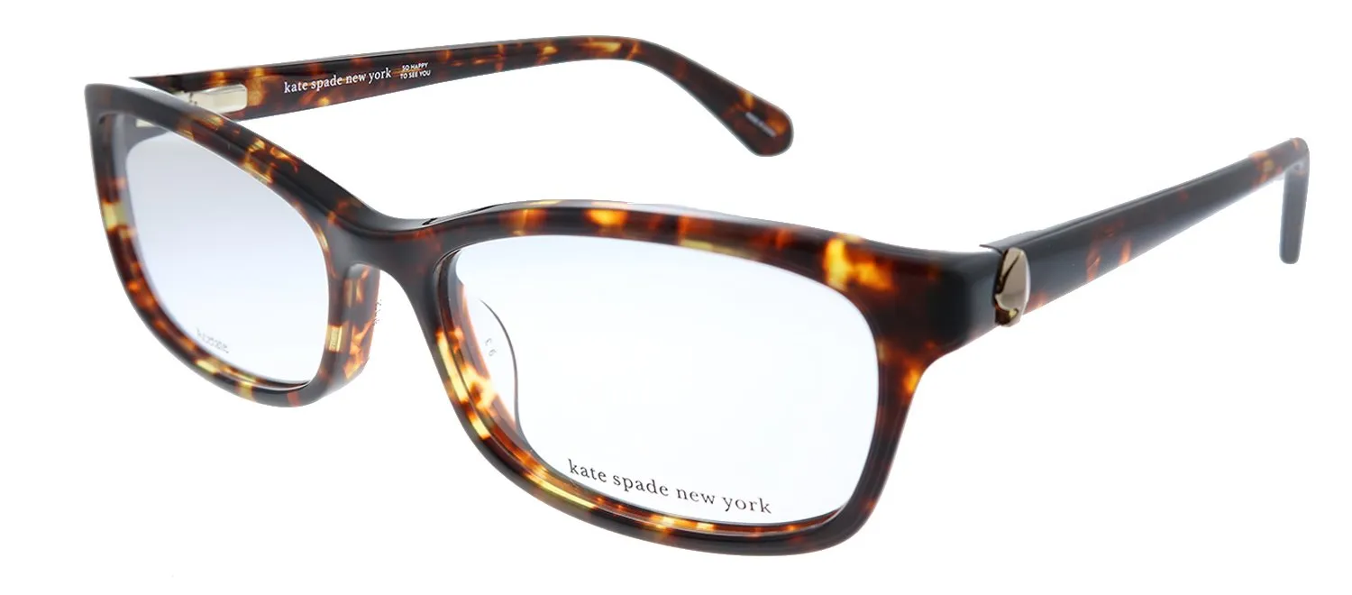 Kate Spade New York KS LIZABETH 086 Rectangle Plastic Havana Eyeglasses with Demo Lens sold by Gaffos product image thumbnail 2
