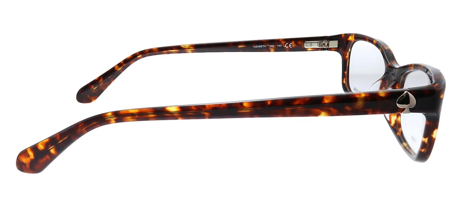 Kate Spade New York KS LIZABETH 086 Rectangle Plastic Havana Eyeglasses with Demo Lens sold by Gaffos product image thumbnail 3