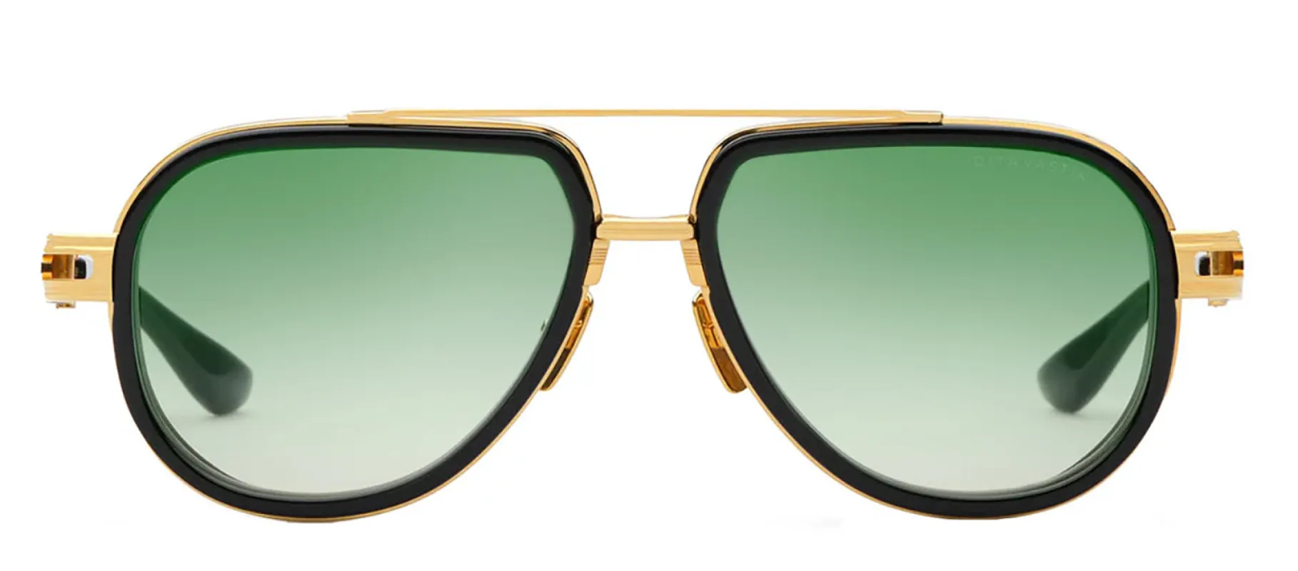 Dita DT DTS441 A-01 Aviator Metal Black Sunglasses with Green Gradient Lens sold by Gaffos