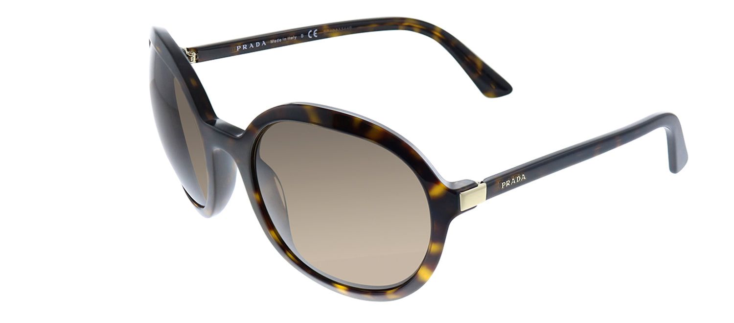 Prada PR 09VS 2AU8C1 Oval Plastic Havana Sunglasses with Brown Lens sold by Gaffos product image thumbnail 2