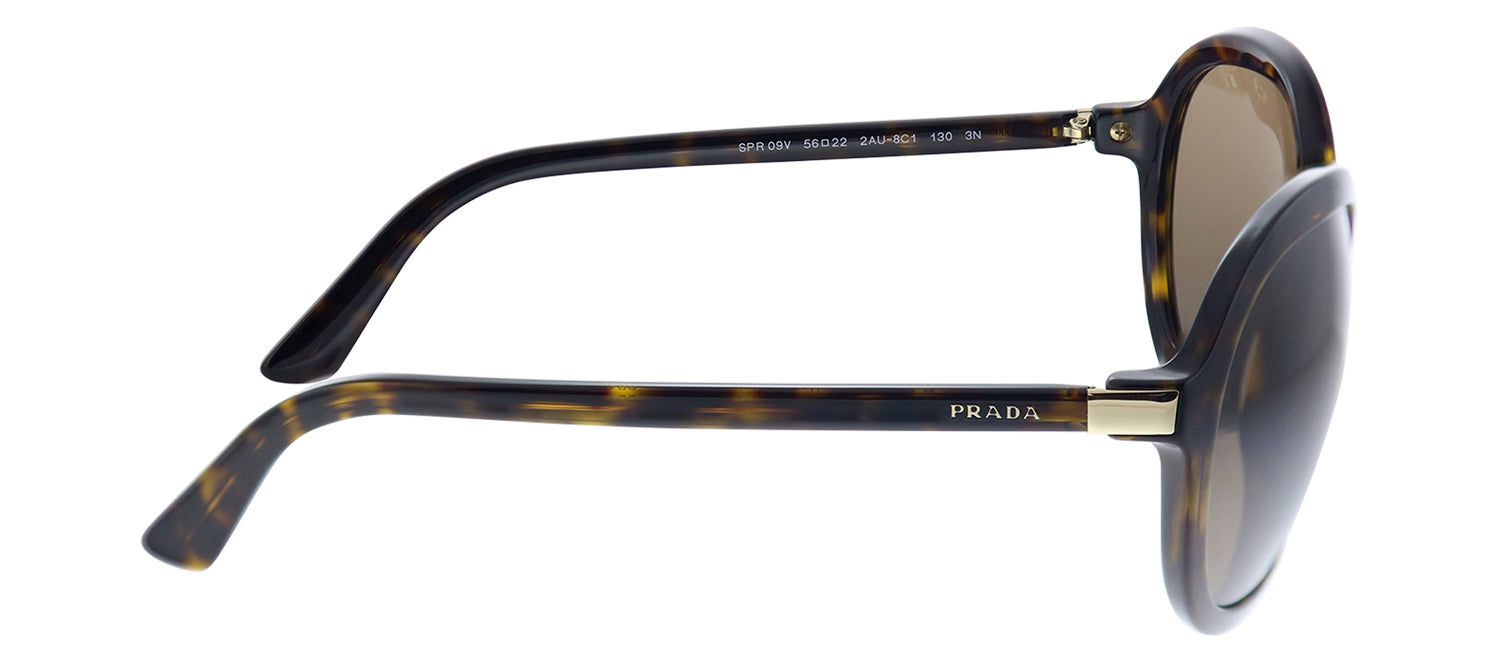 Prada PR 09VS 2AU8C1 Oval Plastic Havana Sunglasses with Brown Lens sold by Gaffos product image thumbnail 3