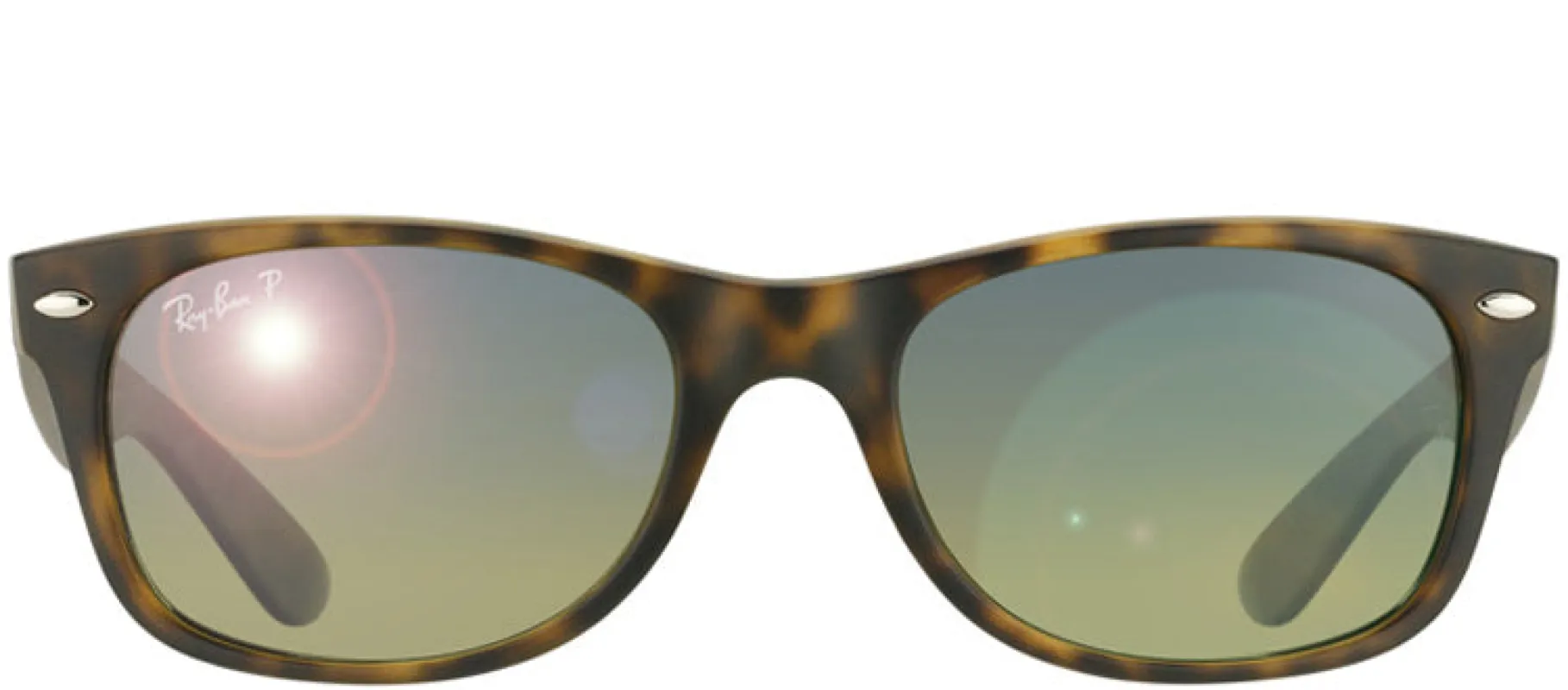Ray-Ban New Wayfarer RB 2132 894/76 Wayfarer Plastic Tortoise/ Havana Sunglasses with Green Gradient Polarized Lens sold by Gaffos