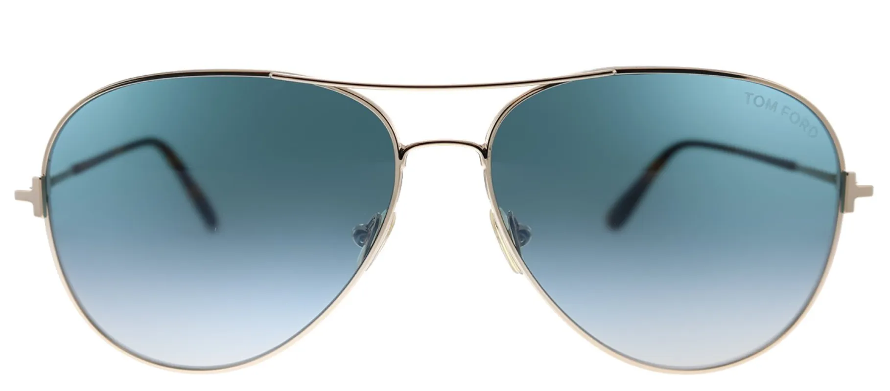 Tom Ford Clark TF 823 28P Aviator Metal Gold Sunglasses with Blue Gradient Lens sold by Gaffos