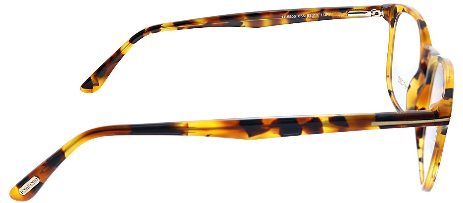Tom Ford FT 5505 055 Square Plastic Tortoise/ Havana Eyeglasses with Demo Lens sold by Gaffos product image thumbnail 3