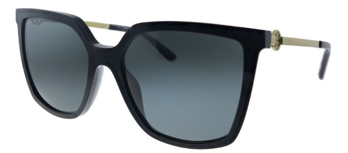 Tory Burch TY 7146 179813 Square Plastic Black Sunglasses with Black Gradient Polarized Lens sold by Gaffos