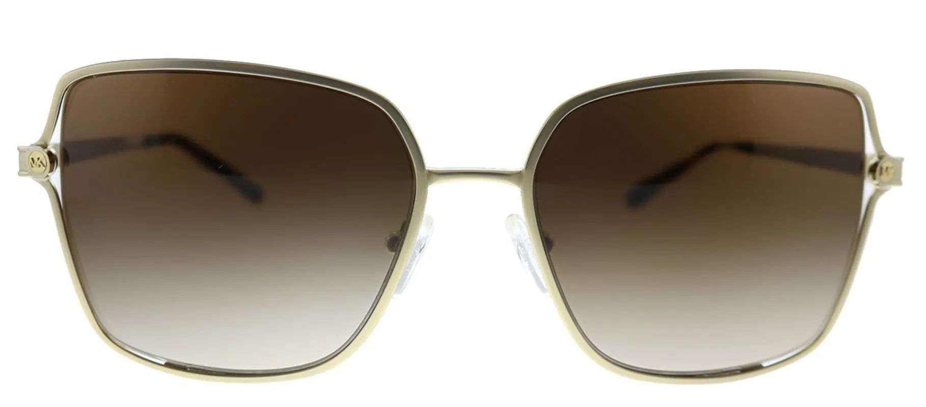 Michael Kors Cancun MK 1087 101413 Square Metal Gold Sunglasses with Brown Gradient Lens sold by Gaffos