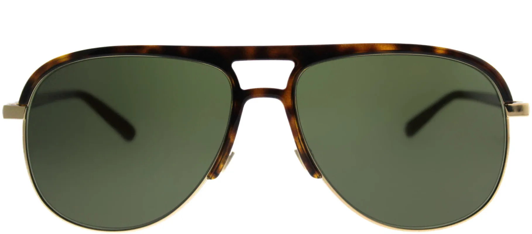 Gucci GG 0292S 003 Aviator Acetate Tortoise/ Havana Sunglasses with Green Lens sold by Gaffos