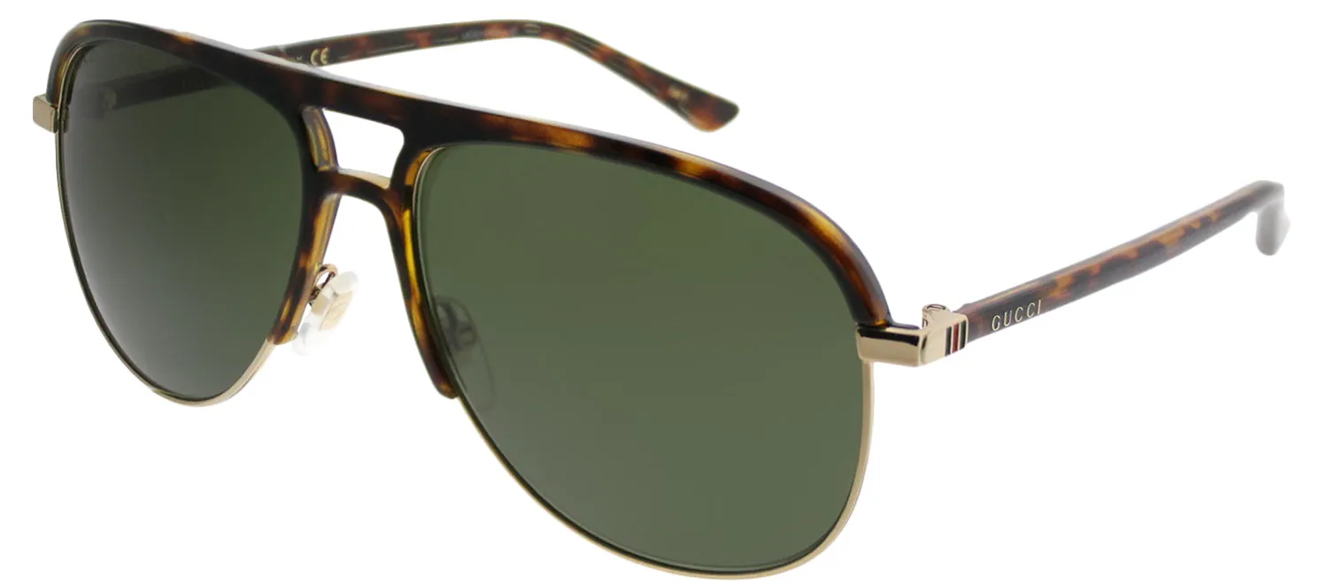 Gucci GG 0292S 003 Aviator Acetate Tortoise/ Havana Sunglasses with Green Lens sold by Gaffos product image thumbnail 2