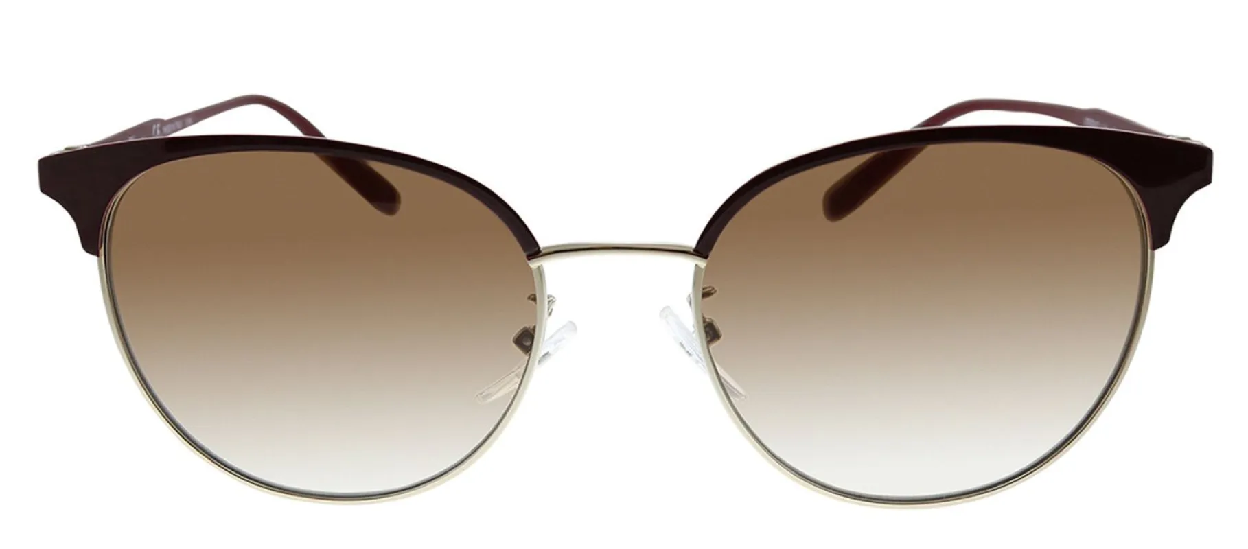Salvatore Ferragamo SF 2201S 744 Round Metal Burgundy Sunglasses with Brown Gradient Lens sold by Gaffos