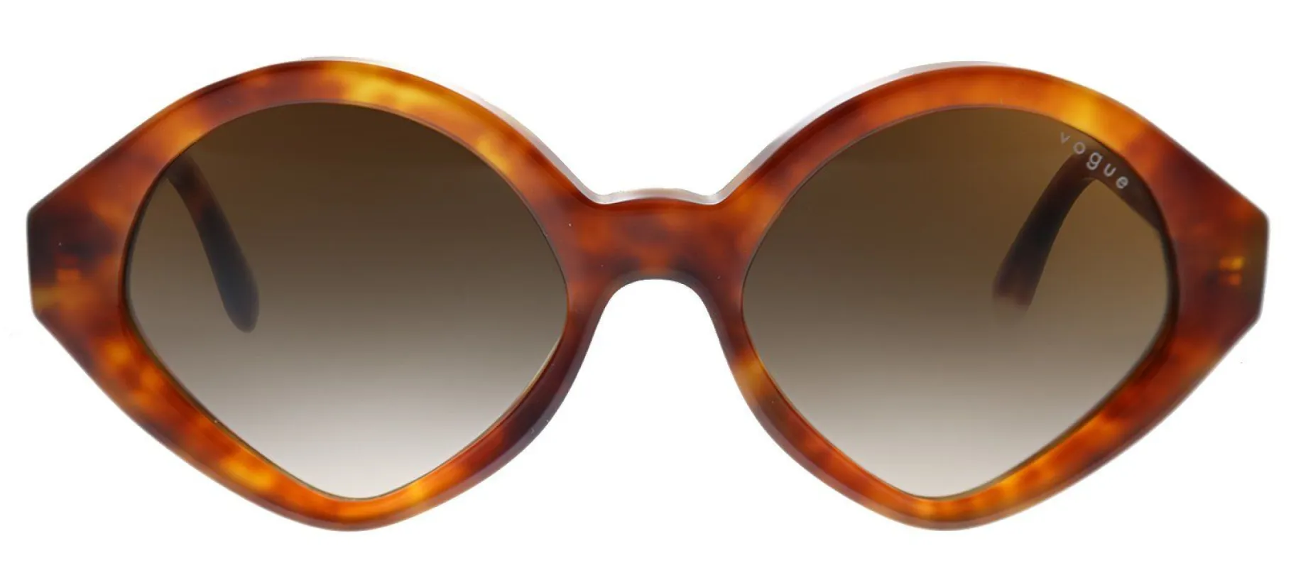 Vogue Eyewear VO 5394S 279213 Geometric Plastic Havana Sunglasses with Brown Gradient Lens sold by Gaffos