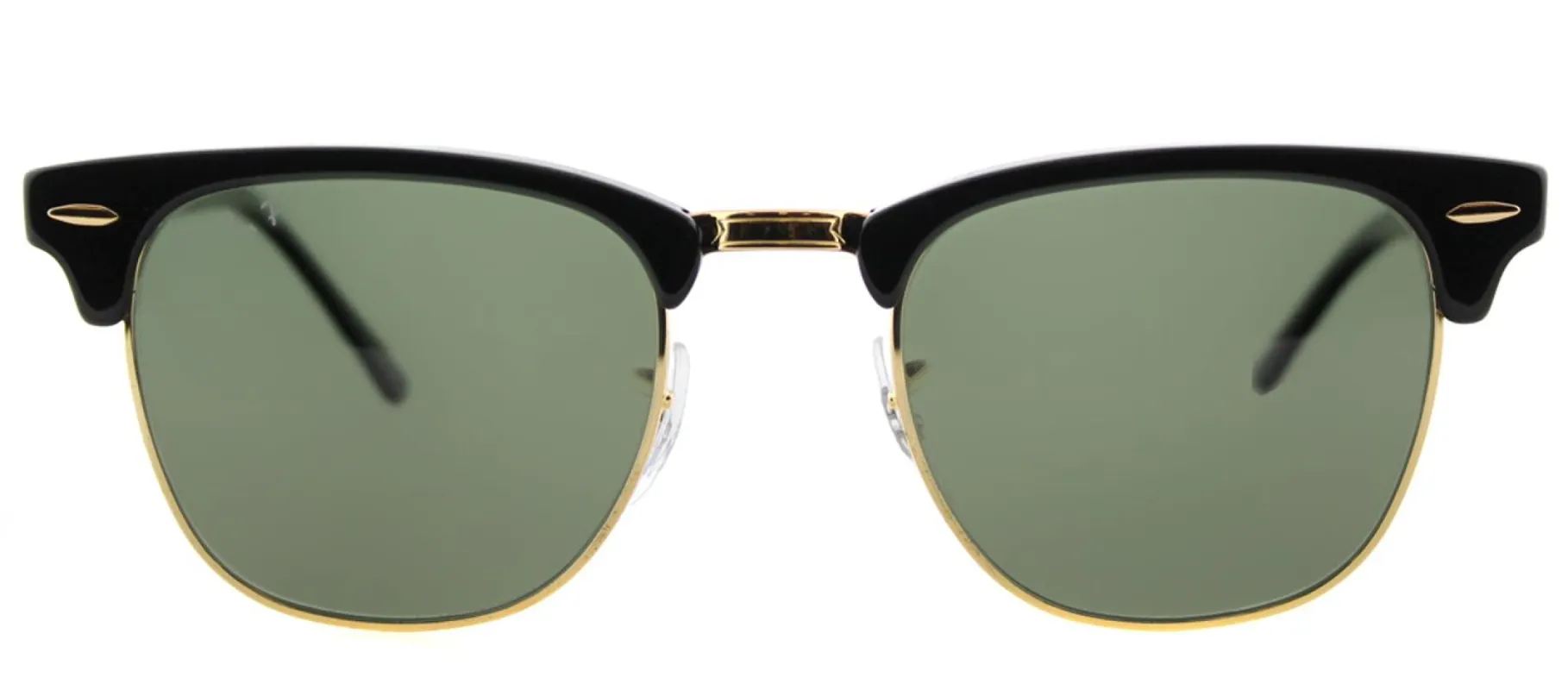 Ray-Ban RB 3016 901/58 Clubmaster Plastic Black Sunglasses with Green Polarized Lens sold by Gaffos