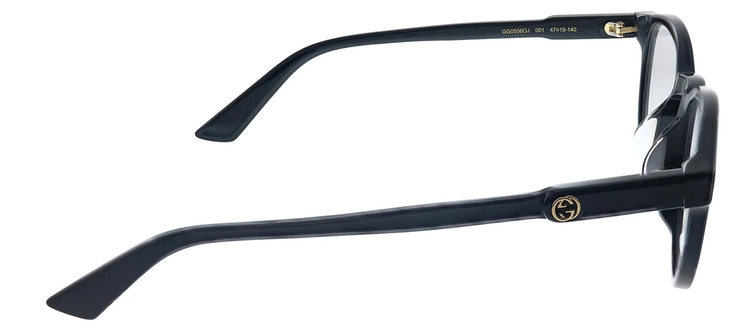 Gucci GG 0556OJ 001 Round Acetate Black Eyeglasses with Demo Lens sold by Gaffos product image thumbnail 3