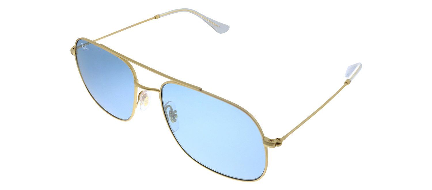 Ray-Ban RB 3595 901380 Pilot Metal Gold Sunglasses with Blue Lens sold by Gaffos product image thumbnail 2