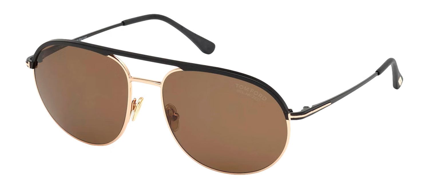 Tom Ford FT 772 02H Pilot Metal Black Sunglasses with Brown Polarized Lens sold by Gaffos product image thumbnail 2