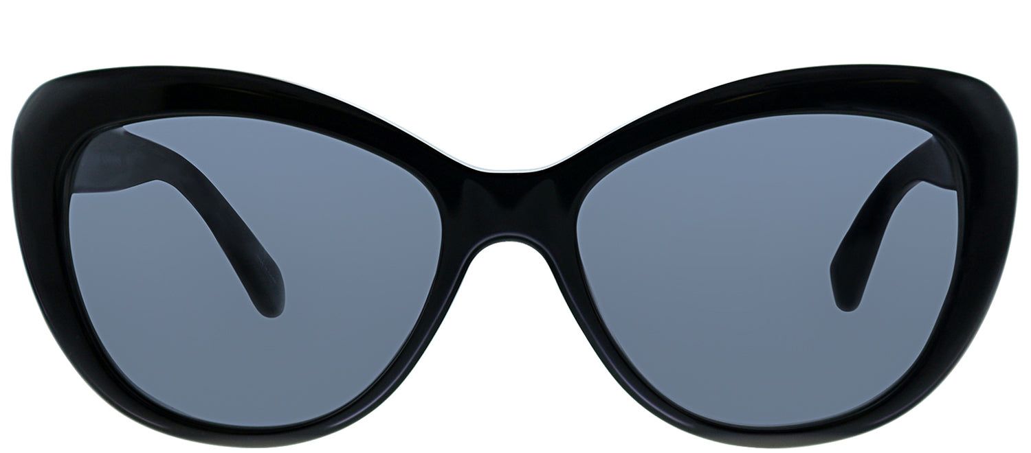 Kate Spade KS Emmalynn 807 Cat-eye Plastic Black Sunglasses with Grey Polarized Lens sold by Gaffos
