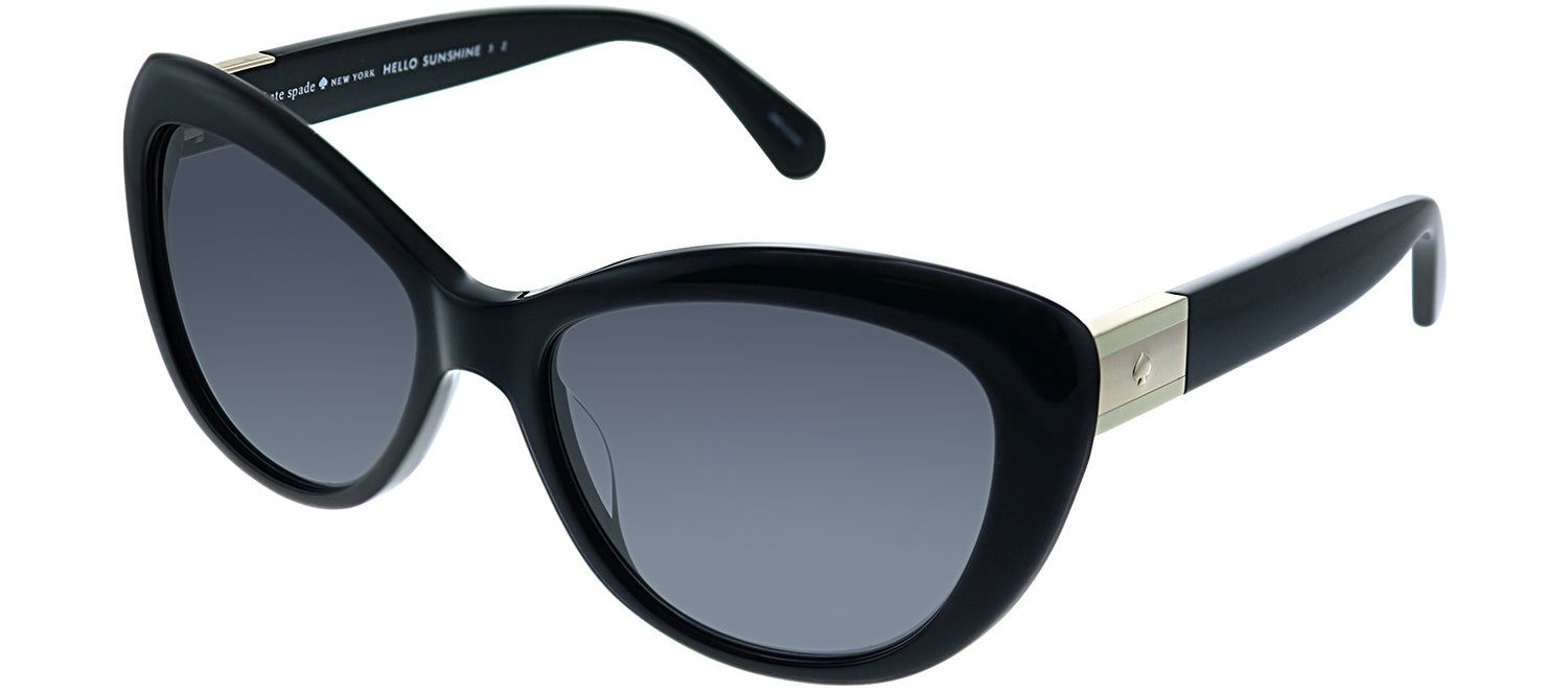 Kate Spade KS Emmalynn 807 Cat-eye Plastic Black Sunglasses with Grey Polarized Lens sold by Gaffos product image thumbnail 2