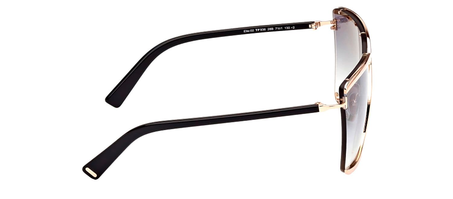 Tom Ford Elle-02 TF 936 28B Square Metal Gold Sunglasses with Brown Gradient Lens sold by Gaffos product image thumbnail 2