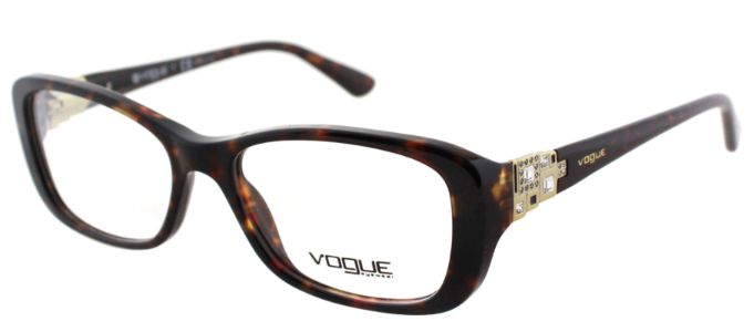 Vogue Eyewear VO 2842B W656 Butterfly Plastic Brown Eyeglasses with Demo Lens sold by Gaffos