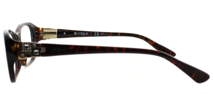 Vogue Eyewear VO 2842B W656 Butterfly Plastic Brown Eyeglasses with Demo Lens sold by Gaffos