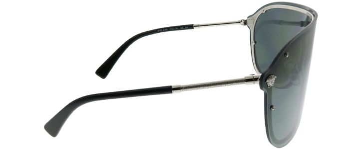 Versace VE 2180 10005A Shield Metal Silver Sunglasses with Gold Mirror Lens sold by Gaffos
