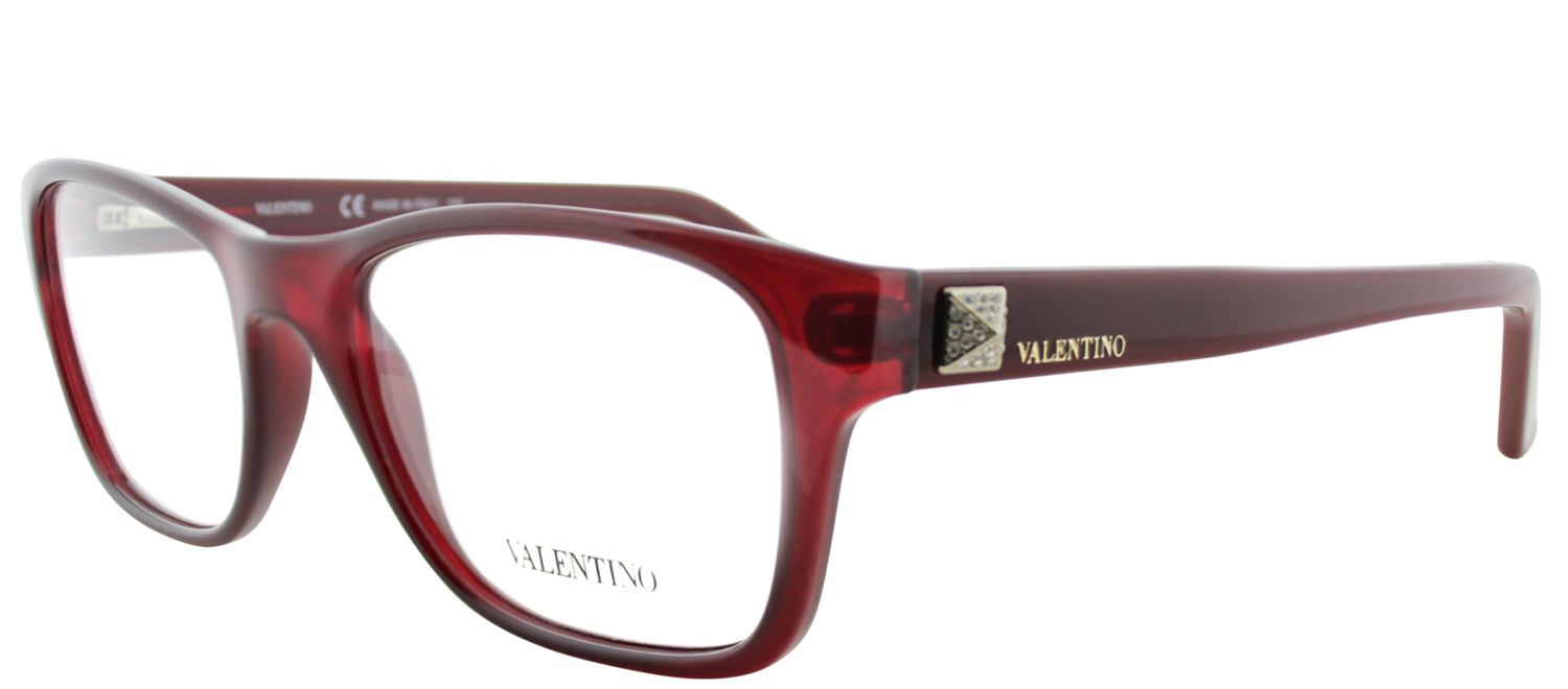 Valentino VL 2696R 640 Rectangle Plastic Burgundy/ Red Eyeglasses with Demo Lens sold by Gaffos product image thumbnail 2